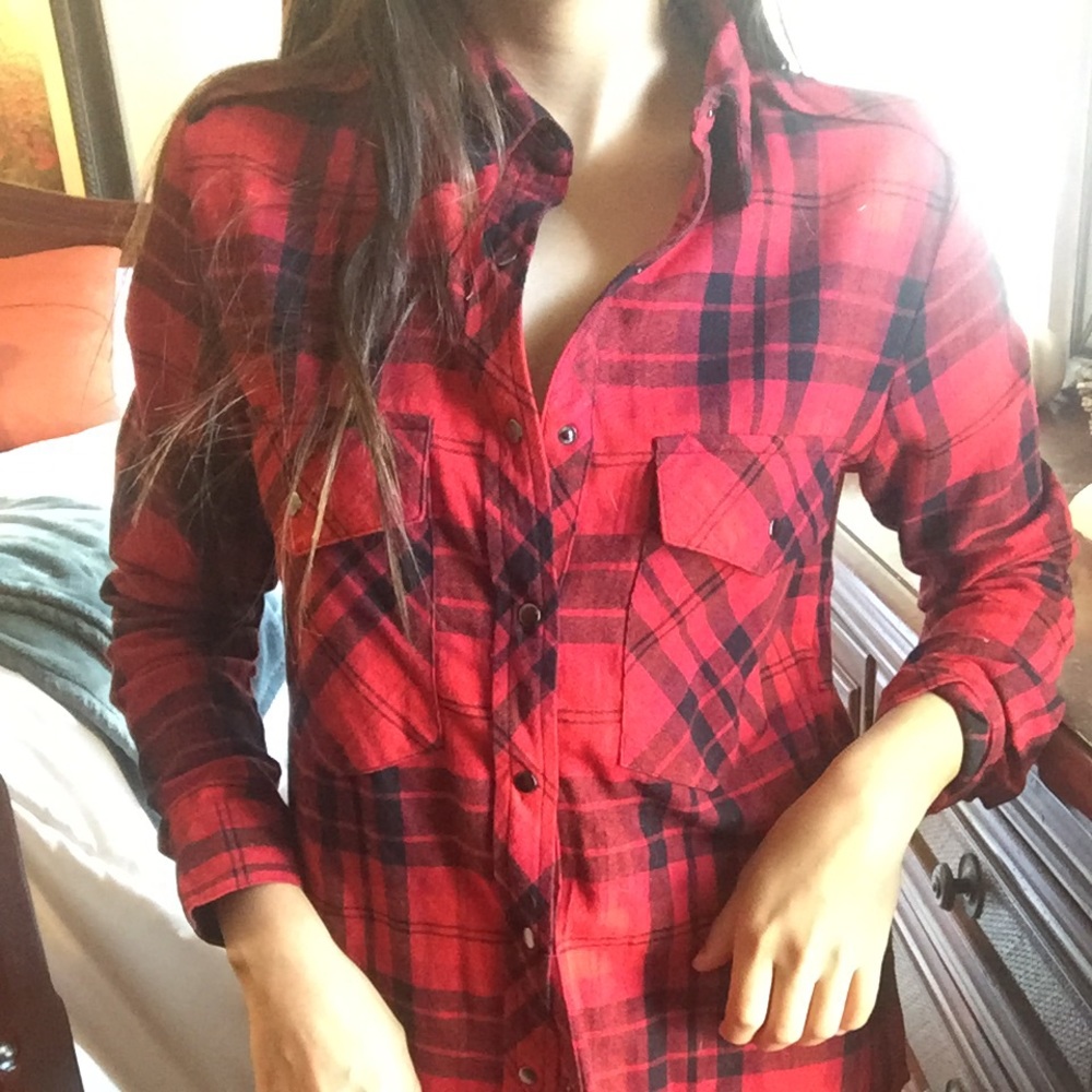 Flannel button down shirt